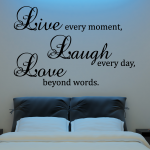 Live Laugh Love Wall Decal Vinyl Sticker Quote Art Living Room Dining ...